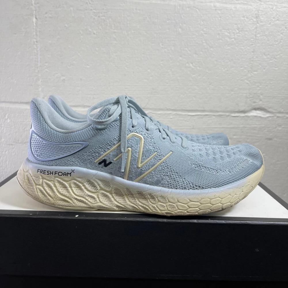 New Balance Fresh Foam X 1080v12 Light Slate Grey Bone Running Shoes Men's 8 D